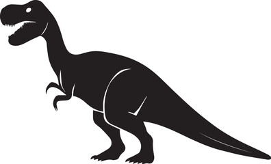 Dinosaur vector silhouette illustration 