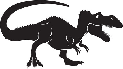 Dinosaur vector silhouette illustration 