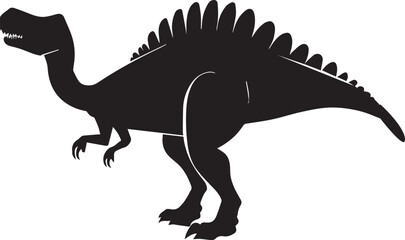 Dinosaur vector silhouette illustration 