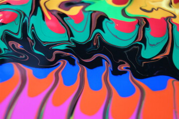 Fluttering mixed colors. Unique abstract background.