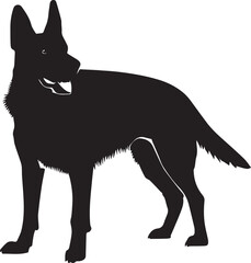 German Shepherd Vector silhouette
