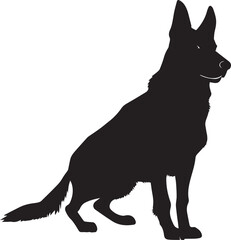 German Shepherd Vector silhouette