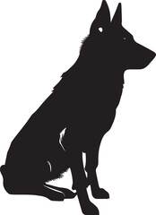 German Shepherd Vector silhouette