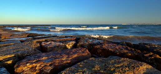 atardecer en la costa mediterranea
