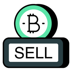 Creative design icon of buy bitcoin 
