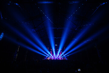 Concert stage background. Stage light background.