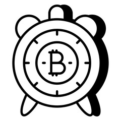 Perfect design icon of bitcoin investment time 