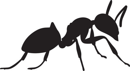 ant vector silhouette illustration