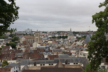 Vue d'ensemble de la ville, ville de Dreux, département de l'Eure et Loir, France