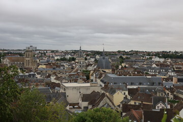 Vue d'ensemble de la ville, ville de Dreux, département de l'Eure et Loir, France