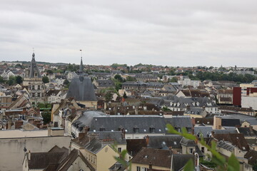 Vue d'ensemble de la ville, ville de Dreux, département de l'Eure et Loir, France