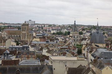 Vue d'ensemble de la ville, ville de Dreux, département de l'Eure et Loir, France