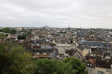 Vue d'ensemble de la ville, ville de Dreux, département de l'Eure et Loir, France