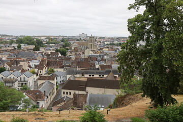 Vue d'ensemble de la ville, ville de Dreux, département de l'Eure et Loir, France