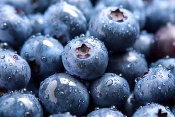 close up view of a fresh tasty blueberry, ai tools generated image