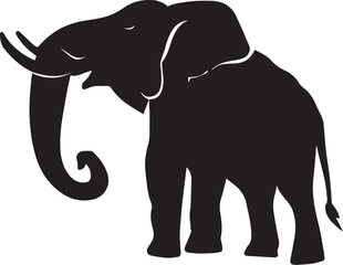 Elephant vector silhouette