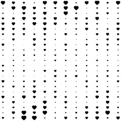 Hearts random pattern background. Vector illustration.	