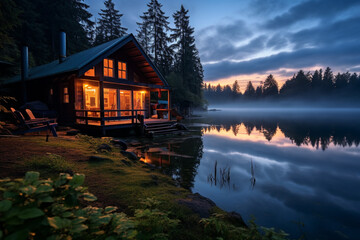Fototapeta premium Haus am See