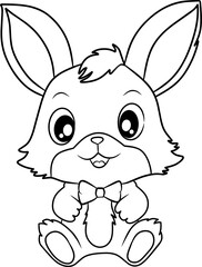 Carrot line art for coloring book page 