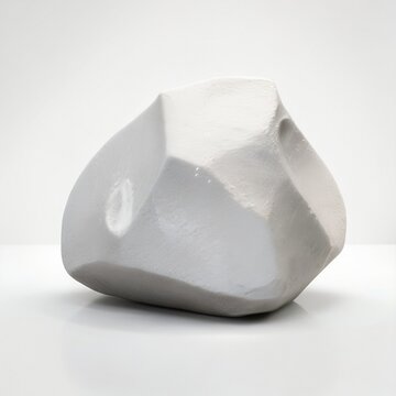 3D White sharp High-quality isolated in a white background.