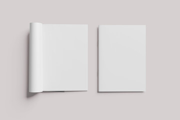 Fototapeta premium A4 Magazine Brochure Blank Mockup