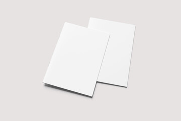 A4 Magazine Brochure Blank Mockup