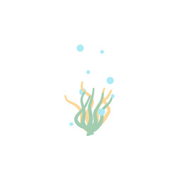 illustration of seaweed, underwater sea plants, sea algae