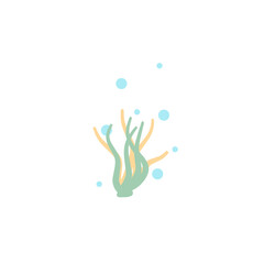 illustration of seaweed, underwater sea plants, sea algae
