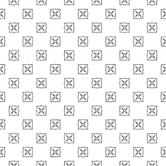 Black and white seamless pattern texture. Greyscale ornamental graphic design. Mosaic ornaments. Pattern template. Vector illustration. EPS10.