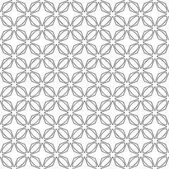 Black and white seamless pattern texture. Greyscale ornamental graphic design. Mosaic ornaments. Pattern template. Vector illustration. EPS10.