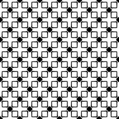 Black and white seamless pattern texture. Greyscale ornamental graphic design. Mosaic ornaments. Pattern template. Vector illustration. EPS10.