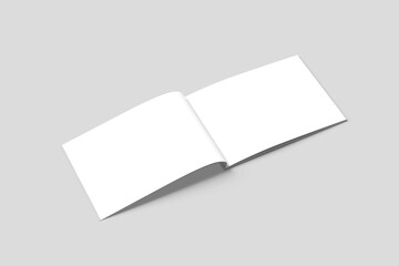 A4 Magazine Landscape Blank Mockup