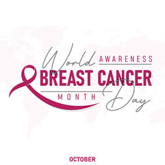 World Breast Cancer Day background illustration template background