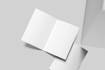 A5 Bifold Brochure Blank Mockup