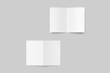 A5 Bifold Brochure Blank Mockup