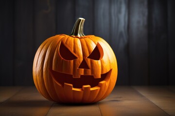Halloween background with pumpkin isolated