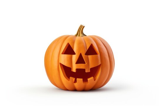 Halloween background with pumpkin isolated