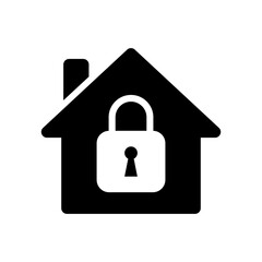 Fototapeta na wymiar Locked house icon icon