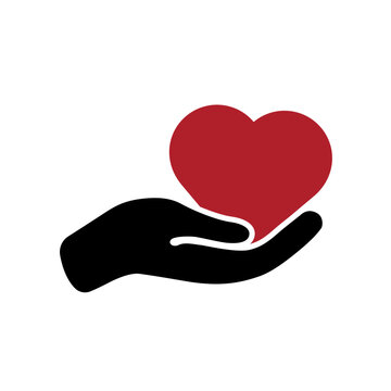 Open Hand Heart Icon