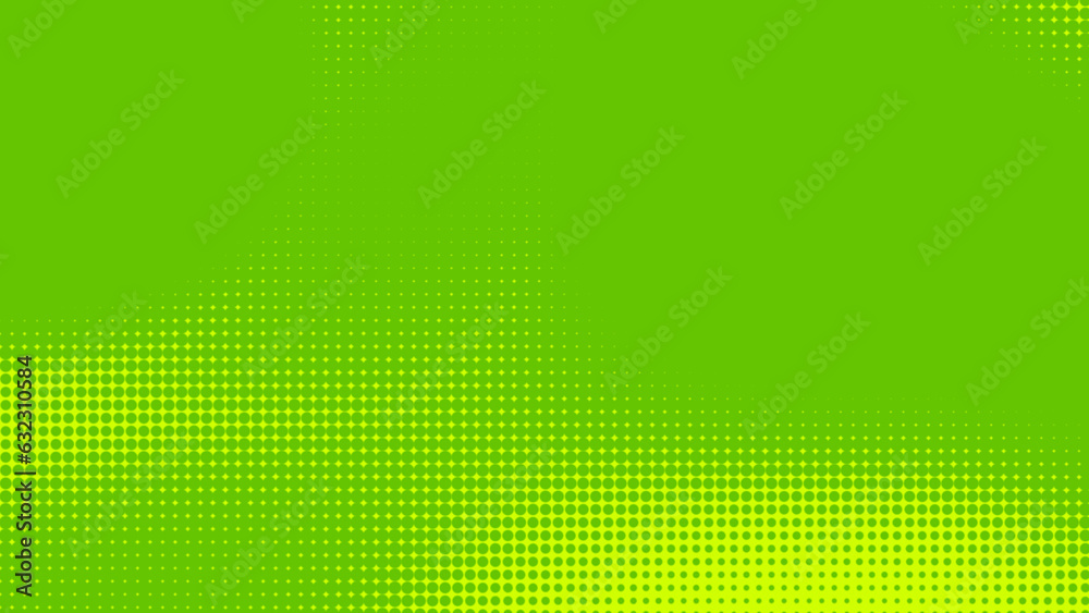 Poster dots halftone green color pattern gradient texture with technology digital background. dots pop art 