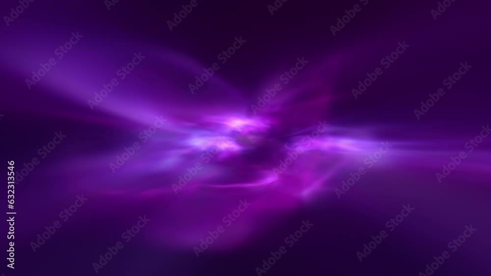 Wall mural abstract universe glowing nebula light seamless looping background slow motion animation.