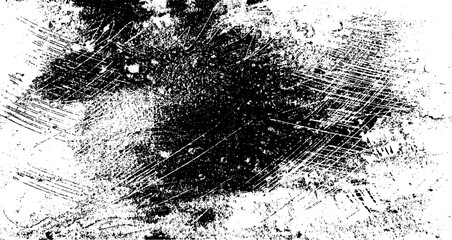 Scratched and Cracked Grunge Urban Background Texture Vector. Dust Overlay Distress Grainy Grungy Effect. Distressed Backdrop Vector Illustration. Isolated Black on White Background. EPS 10.