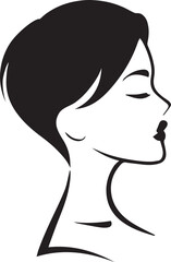 Women Profile vector silhouette illustration