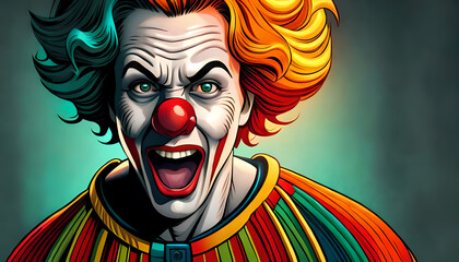 Horrible evil clown - 632319384