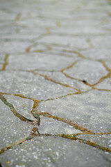 Decorative stone for laying path or footpath