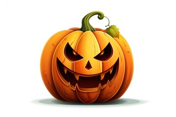Halloween pumpkin isolated on white background