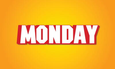 Text monday style effect