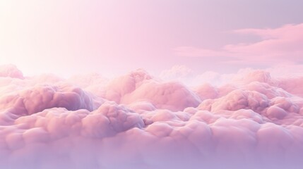 Fototapeta na wymiar Pink pastel clouds
