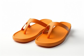 pair of flip flops isolated on white background