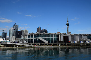 Naklejka premium Waterfront buildings in Auckland, New Zealand